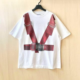 ヴィンテージ(VINTAGE)の90sUSA製古着　ヴィンテージ　Tシャツ　両面プリント　騙し絵　グラフィック(Tシャツ/カットソー(半袖/袖なし))