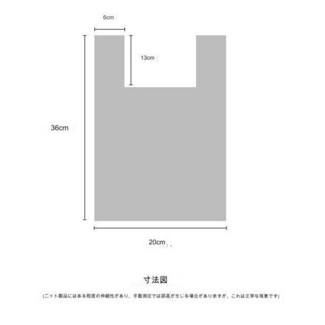 ミニトートバッグ ニット エコ 猫 サブ 小さめ 流行り 韓国 手編み ネコ レディースのバッグ(トートバッグ)の商品写真