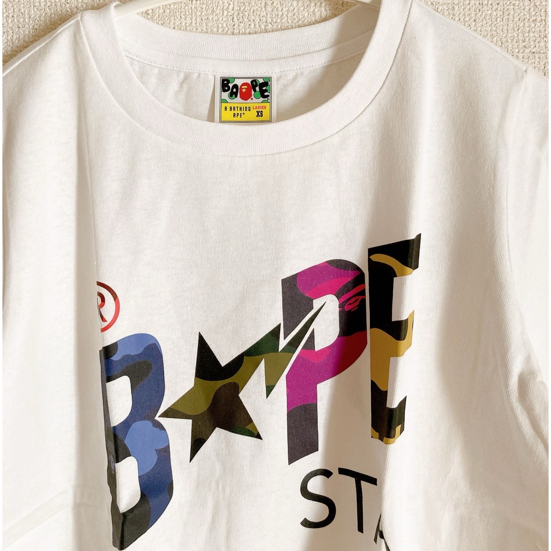 A BATHING APE(アベイシングエイプ)の新品 半袖 Tシャツ A BATHING APE レディース XSエイプ 150 レディースのトップス(Tシャツ(半袖/袖なし))の商品写真