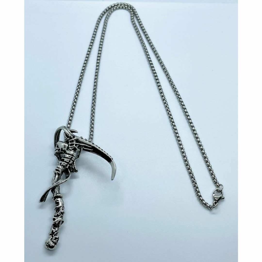 死神の鎌 ネックレス スカル 髑髏 かっこいい ペンダント カマ 死神の鎌 ネックレス スカル 髑髏 かっこいい ペンダント カマ