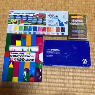 絵の具、クーピー、色鉛筆、クレヨン　セット(絵の具/ポスターカラー)