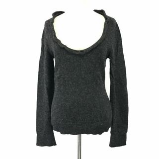 イタリア製★アーペーセー/A.P.C.★アルパカ＆ウール/長袖セーター【レディースM/チャコールグレー/charcoal gray】Tops/Sweater◆zBH480 #BUZZBERG(ニット/セーター)