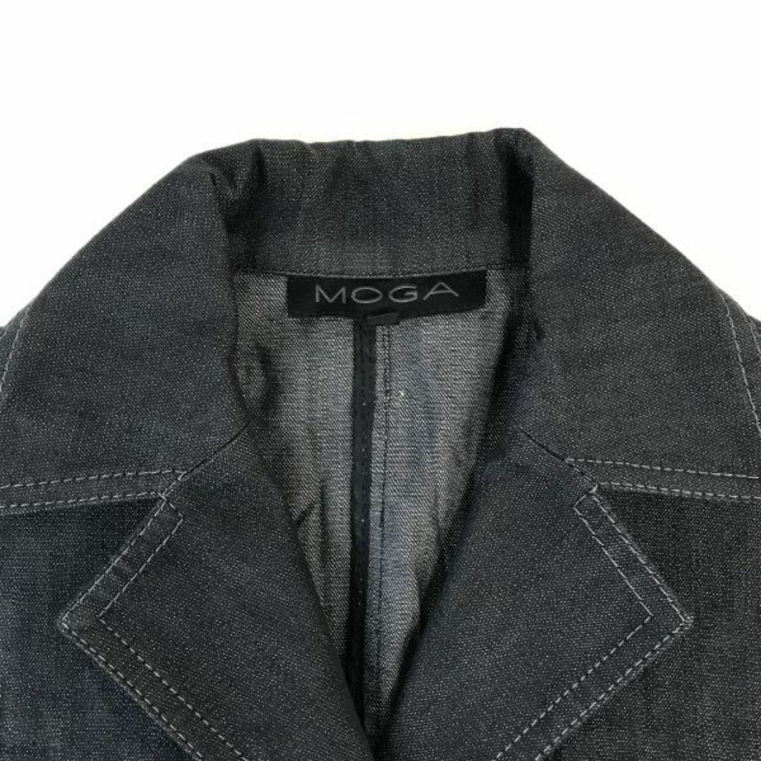 MOGA/モガ★シルク14%混/高級デニムジャケット【women’s size -2/M/グレー/gray】SILK/Jackets/Jumpers◆zBH290 #BUZZBERG レディースのジャケット/アウター(Gジャン/デニムジャケット)の商品写真