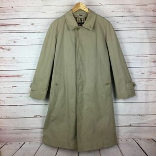 DAKS/ダックス★コットン/ステンカラーコート【170cm 92A5/M/ベージュ】ロング丈/ビジネス/スーツ/訳特価◆P09-08 #BUZZBERG(ステンカラーコート)