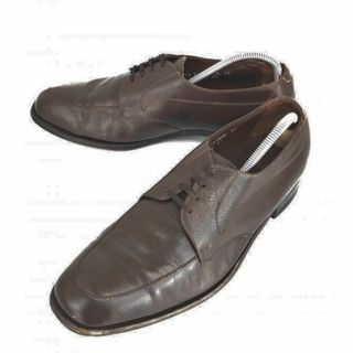 80s以前ビンテージ★フローシャイムFLORSHEIM★シボ本革/グッドイヤー製法/Uチップ【11.5D/29.0/茶】ドレスシューズ/ビジネス◆XF-23#BUZZBERG(ドレス/ビジネス)