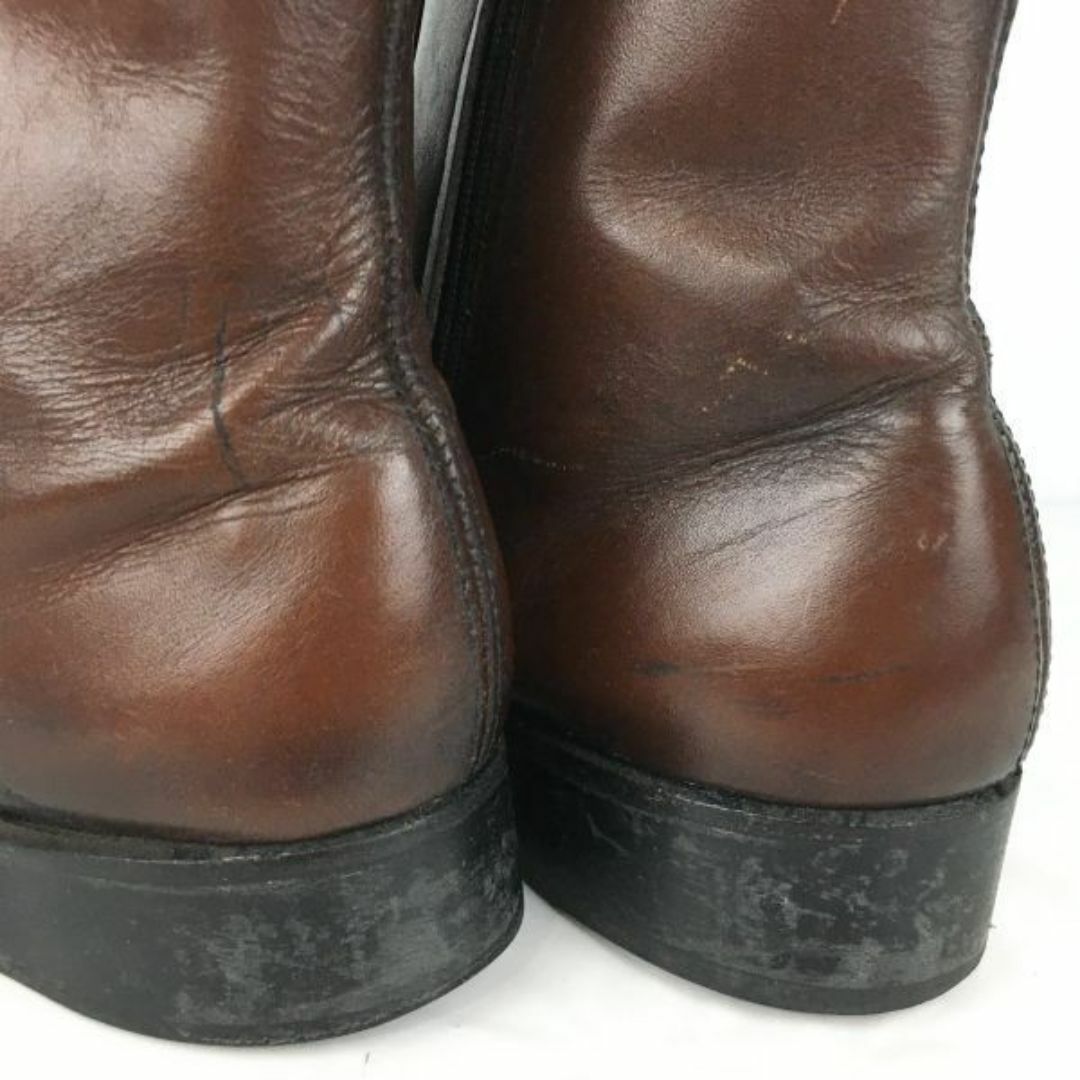 Vintage★NANN BUSH/ナンブッシュ　サイドジップ/ショートブーツ　サイズ9B/25.5-26.5程度　焦げ茶/ダークブラウン　管No.YA213 BUZZBERG メンズの靴/シューズ(ブーツ)の商品写真