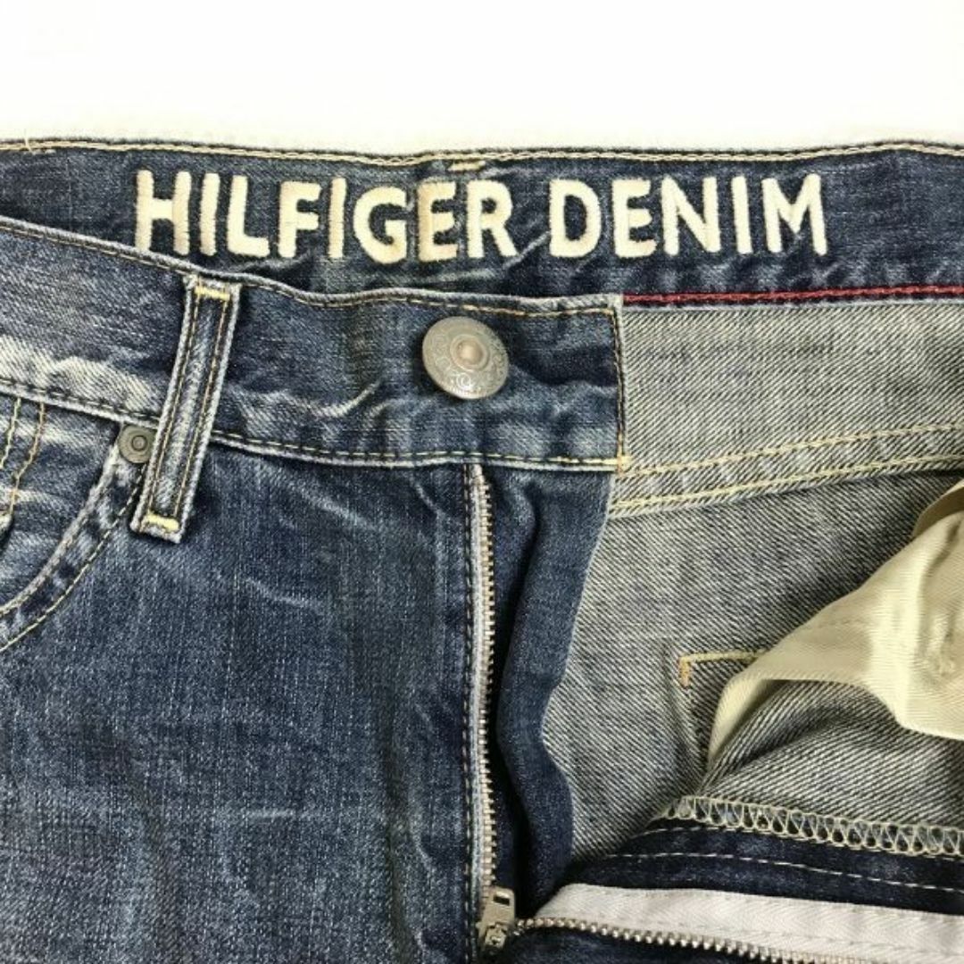 ヒルフィガーデニム/HILFIGER DENIM★ダメージ加工/デニムパンツ/ジーンズ【メンズW32L32/股下83cm/青/blue】Pants/Trouser◆mBH568 #BUZZBERG メンズのパンツ(デニム/ジーンズ)の商品写真