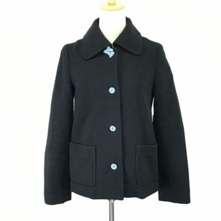 日本製★ヌール/noue-rue/フランドル★ウール/ショートコート【2/レディースM/黒/black】アウター/ブルゾン/Coat/Jacket/Jumper◆mBH457 #BUZZBERG(ロングコート)