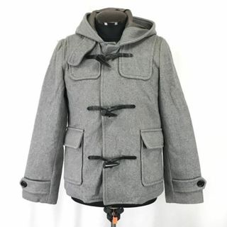 ドゥニーム/Denime★ショート丈ダッフルコート【メンズL/グレー/gray】Coat/Jacket/Jumper/ドゥニームジャパン正規代理店タグ◆mBH492 #BUZZBERG(ダッフルコート)