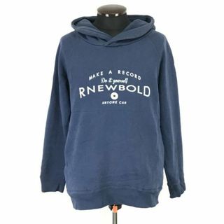 アールニューボールド/R.NEWBOLD★プルオーバー/スウェットパーカー【メンズM/紺/navy】Tops/Parker◆mBH601 #BUZZBERG(パーカー)