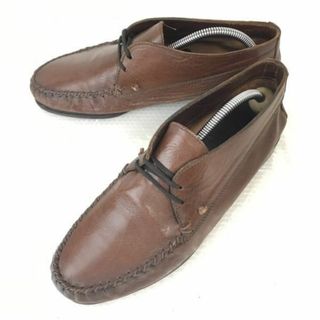 ブリストン/bryston★イタリアハンドメイド/本革/オールレザーシューズ/チャッカブーツ【42/27.0/茶/BROWN】ビジネス/dress shoes◆G-163 #BUZZBERG(ブーツ)