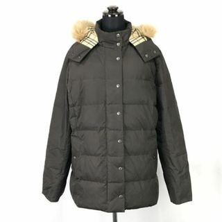 バーバリー(BURBERRY)の試着交換OK！三陽商会製★バーバリー/BURBERRY★ブルーフォックスファー/ダウンコート【44/13号/レディースXL/茶/brown】Coats/Jackets/Jumpers◆mBH318 BUZZBERG(ダウンコート)