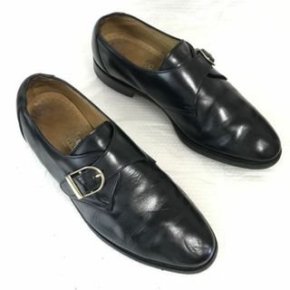 イングランド製/90s?ビンテージ★ローク/Loake★本革/グッドイヤー製法/モンクストラップ【8/26.5/黒/BLACK】ビジネス/dress shoes◆cF-167 #BUZZBERG(ドレス/ビジネス)