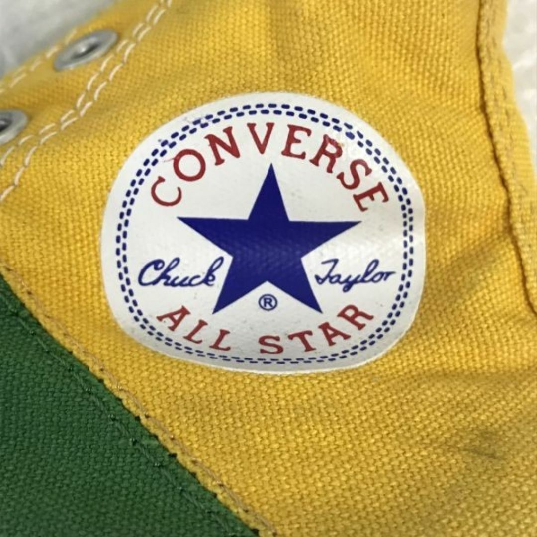 コンバース/CONVERSE ALL STAR★サッカーブラジルカラー/ハイカットスニーカー【4.5/23.5/緑×黄】soccer/BRAZIL/Shoes/trainers◆cQ-502 #BUZZBERG レディースの靴/シューズ(スニーカー)の商品写真