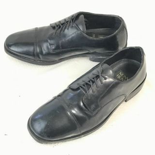 NUNN BUSH/ナンブッシュ★本革/ストレートチップ/グッドイヤー製法【8M/25.5-26.0/黒/BLACK】ビジネス/dress shoes◆D-83#BUZZBERG(ドレス/ビジネス)