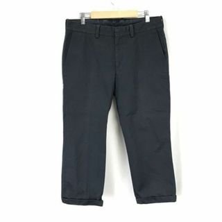 日本製★ブラック サンディニスタ/Black Sandinista★ワイドテーパード/クロップドパンツ【メンズM/股下58cm/黒/black】Trousers◆cBH569 #BUZZBERG(チノパン)