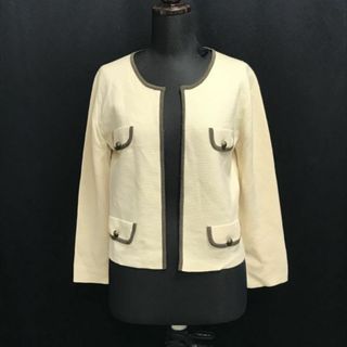 イエナ/IENA★ウール100％/ボタンレスカーディガン【レディースM程度/ベージュ/beige】Tops/Shirts/Cardigan◆cBH589 #BUZZBERG(カーディガン)