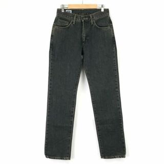 牛革パッチ/日本製★エドウィン/EDWIN★No.403/黒デニムパンツ/ジーンズ【メンズW29/股下85cm/gray】Pants/Trouser◆cBH605-a #BUZZBERG(デニム/ジーンズ)