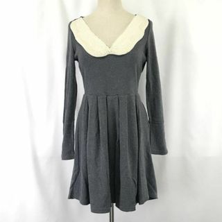 ¥1.5万/タグ付新古品★カイラニ/kai lani★パールカラー/膝丈ワンピース【レディースF/グレー/gray】Tops/Dress◆cBH597 #BUZZBERG(ひざ丈ワンピース)