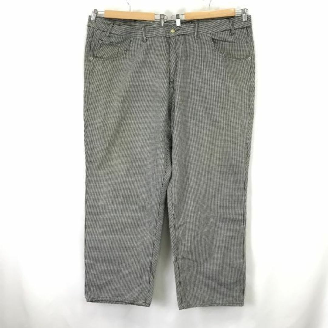 オシュコシュ/OSHKOSH CLASSIC★W130cm/超ビッグサイズ/ストライプ柄パンツ【メンズ/股下85cm/黒系】大きいサイズ/Trouser◆cBH562 #BUZZBERG メンズのパンツ(ワークパンツ/カーゴパンツ)の商品写真