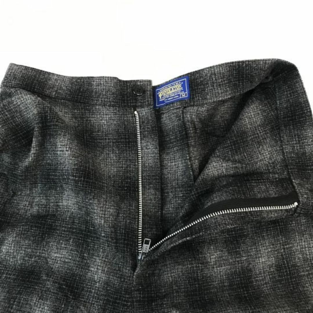 USA製★ズッカ/ZUCCA x PENDLETON★ウール/キュロットスカート/ショートパンツ【レディースM/黒×グレー/チェック柄】Pants◆cBH525 #BUZZBERG レディースのスカート(その他)の商品写真