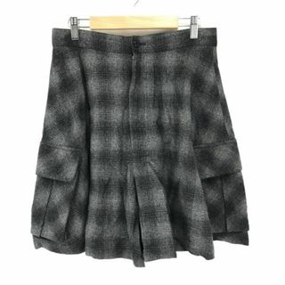 USA製★ズッカ/ZUCCA x PENDLETON★ウール/キュロットスカート/ショートパンツ【レディースM/黒×グレー/チェック柄】Pants◆cBH525 #BUZZBERG(その他)