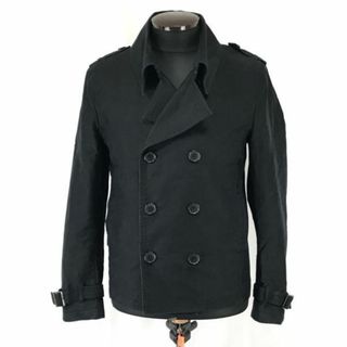 ハレ/HARE★ショート丈/ピーコート/Pコート【メンズM/黒/black】Coat/Jacket/Jumper◆cBH521 #BUZZBERG(ブルゾン)