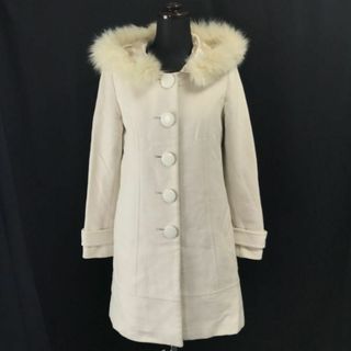 アプワイザーリッシェ/Aquweiser-riche★ロングコート【1/レディースS/アイボリー/ivory】着脱フード・ファー/Coats◆cBH350 #BUZZBERG(ロングコート)