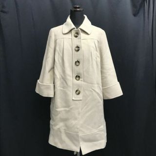 アダムエロペ/Adam et Rop★アンゴラ混/裏地キュプラ/Aラインコート【38/レディースM/ベージュ/beige】七分袖/Coats◆cBH343 #BUZZBERG(ロングコート)