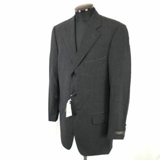 タグ付き新古品★サヴィルロウ/Savile Row★テーラードジャケット/スーツ/ブレザー【185cm/98-A8/メンズXL/ダークグレー】Jackets◆cBH297 #BUZZBERG(テーラードジャケット)