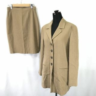 イタリア製★マックスマーラ/Max Mara★膝丈スカートスーツ【上下38/レディースM/茶/brown】総裏地/秋冬/Jackets/skirt/Set up◆cBH287 #BUZZBERG(スーツ)