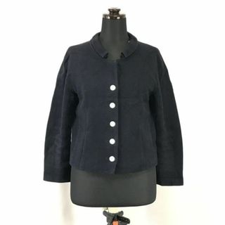 日本製★トゥモローランド コレクション/Tomorrowland Collection★秋ショートコート/ジャケット【womens-38/M/紺/navy】Coats/Jackets/Jumpers◆cBH279 #BUZZBERG(テーラードジャケット)