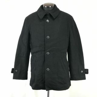 エディーバウアー/eddie bauer★ウール/ステンカラーコート【Mens size -S/黒/black】Coats/Jackets/Jumpers/JAPAN Limited◆cBH276 #BUZZBERG(ステンカラーコート)