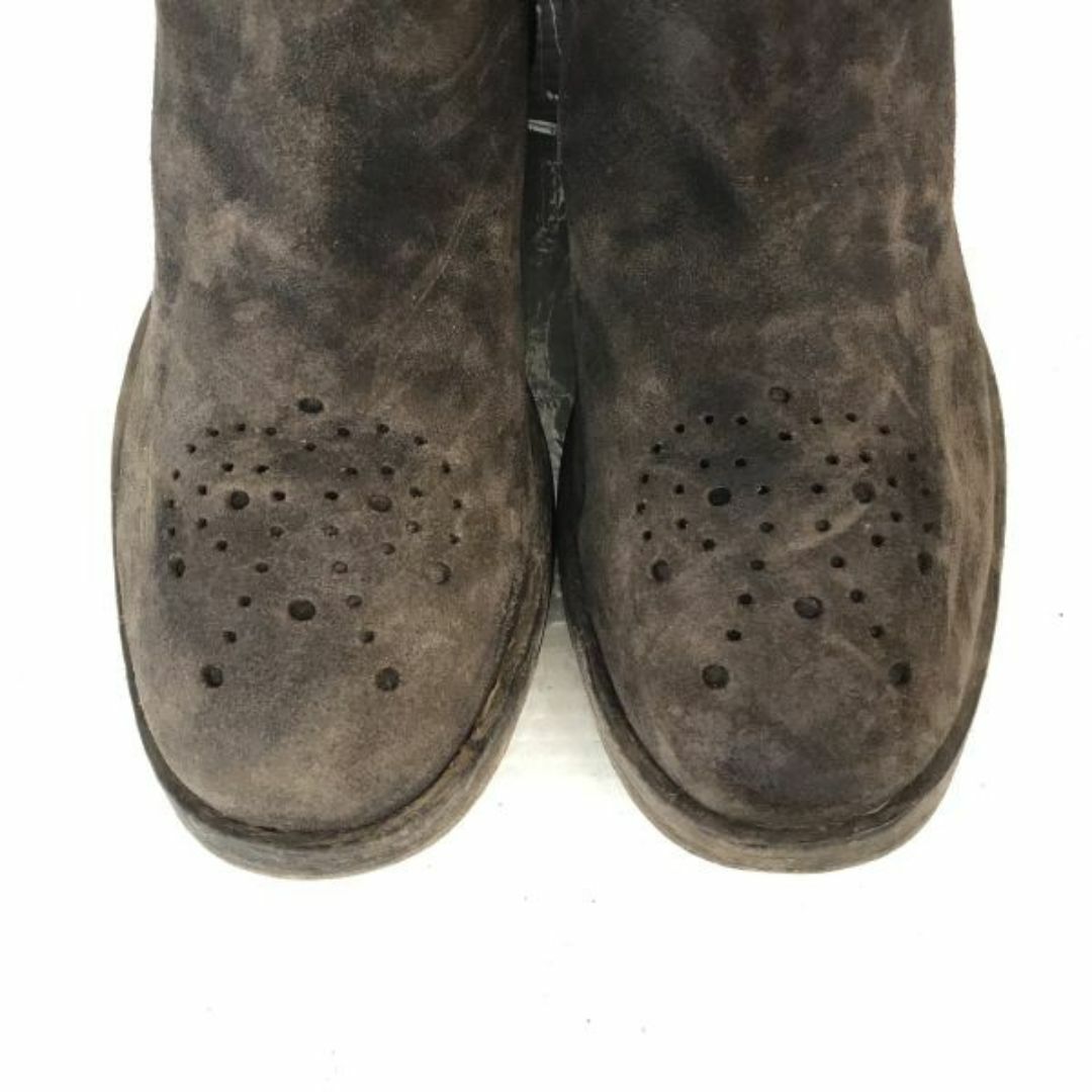 Area Forte(エリアフォルテ★スエード本革/サイドジップ/ショートブーツ【28.0程度/茶/BROWN】ハンドメイド/Shoes◆bWB97-8　#BUZZBERG メンズの靴/シューズ(ブーツ)の商品写真