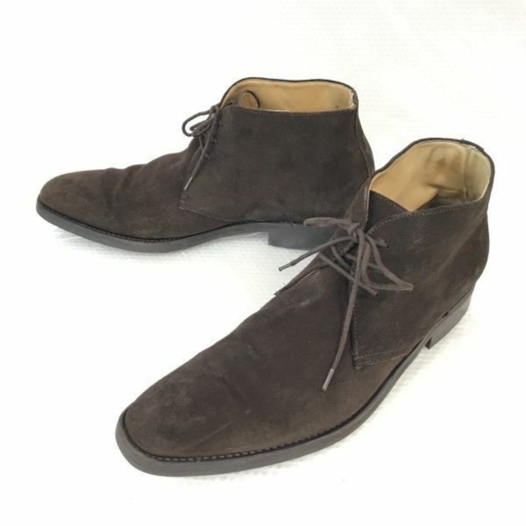 90s/UK Vintage★英国/Finsbury/フィンズベリー★ダイナイトソール/スエード本革/チャッカブーツ【7.5/26.0/茶/BROWN】Shoes◆bWB94-25　#BUZZBERG メンズの靴/シューズ(ブーツ)の商品写真