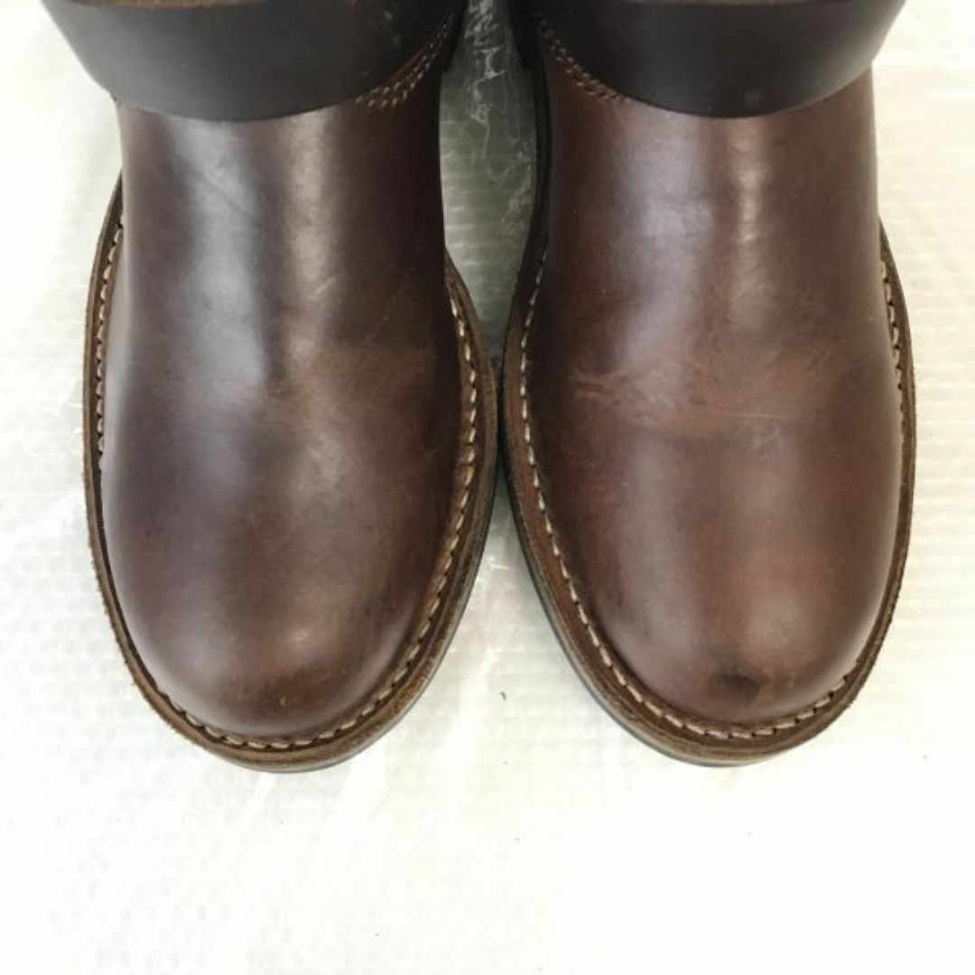 WALKER/ウォーカー★グッドイヤー製法/本革/オールレザー/ロングエンジニアブーツ【24.0/茶/BROWN】Shoes◆bWB89-3 #BUZZBERG メンズの靴/シューズ(ブーツ)の商品写真