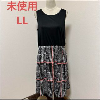 未使用　LL ドッキング　ワンピ(ひざ丈ワンピース)