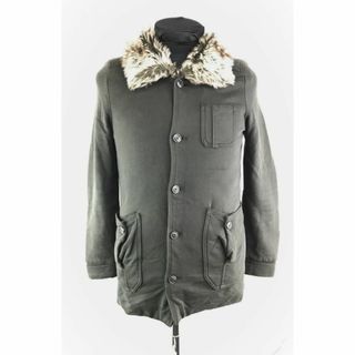 ディーゼル(DIESEL)のDIESEL★ファー襟/中綿入りブルゾン/ショートコート【Mens size -XS/黒】ボア裏地/ディーゼル◆BA971W #BUZZBERG(ブルゾン)