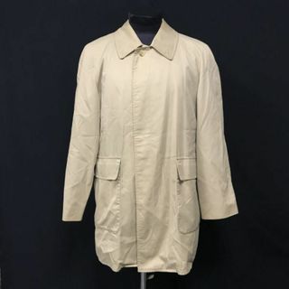 バーバリー(BURBERRY)の80s-90sビンテージ/イングランド製★バーバリー★ライナー付き/ステンカラーコート【L/ベージュ】比翼仕立て/Burberrys◆BC156W #BUZZBERG(ステンカラーコート)