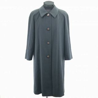 日本製★カシミヤ100％/ロングコート【13号/Women's size-LL/紺】比翼仕立て/シンプル/カジュアル/無地◆BC218W #BUZZBERG(ロングコート)