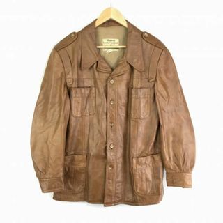 ビンテージ？カナダ製★MONTREAL LEATHER GARMENT★本革/レザージャケット【46/L/茶】◆BC253W #BUZZBERG(レザージャケット)