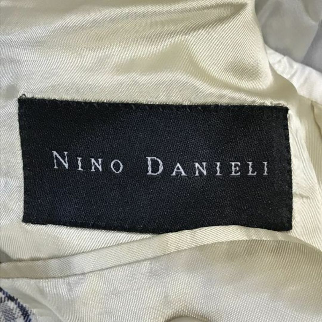 ニノダニエリ/NINO DANIELI ★テーラードジャケット/総裏地【メンズL/50/ベージュ/チェック柄】◆BG472#BUZZBERG メンズのジャケット/アウター(テーラードジャケット)の商品写真