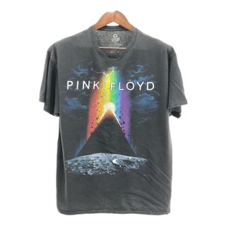 LIQUID BLUE リキッドブルー PINK FLOYD ピンクフロイド 半袖Ｔシャツ バンドT ブラック (メンズ XL) 中古 古着 Q5338(Tシャツ/カットソー(半袖/袖なし))