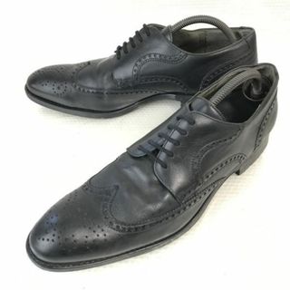 4万↑ドイツ製★ロイド/Lloyd/高級モデル★本革/ウイングチップ【9F/43/27.5/黒/BLACK】ドレスシューズ/ビジネス◆bH-115 #BUZZBERG(ドレス/ビジネス)