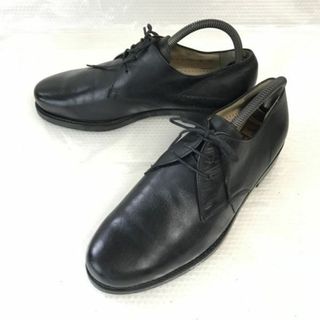 試着交換OK！70s-80s/Vintage/美品★ハインリッヒ ディンケラッカー/APOLLO/アポロ★プレーントゥ【7G/25.5/黒/BLACK】ビジネス/dress shoes◆bH-81　#BUZZBERG(ドレス/ビジネス)