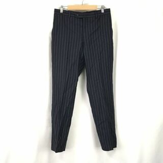 richard james/リチャードジェームス/SAVILE ROW サヴィル ロウ★ストライプ/スラックスパンツ【size 38/股下74cm/紺×白】Trousers◆BH135#BUZZBERG(スラックス)