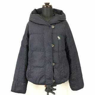 Abercrombie & Fitch★スナップボタン/80%ダウンジャケット【women’s size -M/紺/navy blue】Coat/Jacket/Jumper◆BH180 #BUZZBERG(ダウンジャケット)