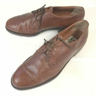 イングランド90s頃?★W. J. Dawos & Co★シボ本革/マッケイ製法/プレーントゥ【10/28.5/茶/BROWN】職人手製/ビジネス/dress shoes◆bi-137 #BUZZBERG(ドレス/ビジネス)