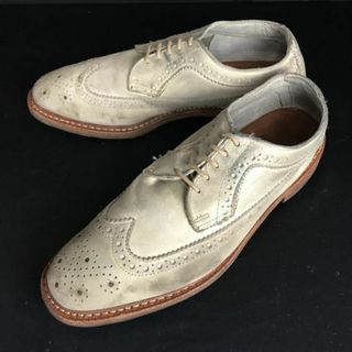 アレンエドモンズ(Allen Edmonds)のアレンエドモンズ/ALLEN EDMONDS /Banchory★ヌバックレザー/ウイングチップ【27.0-27.5/ベージュ/BEIGE】ビジネス/dress shoes◆bi-47 #BUZZBERG(ドレス/ビジネス)