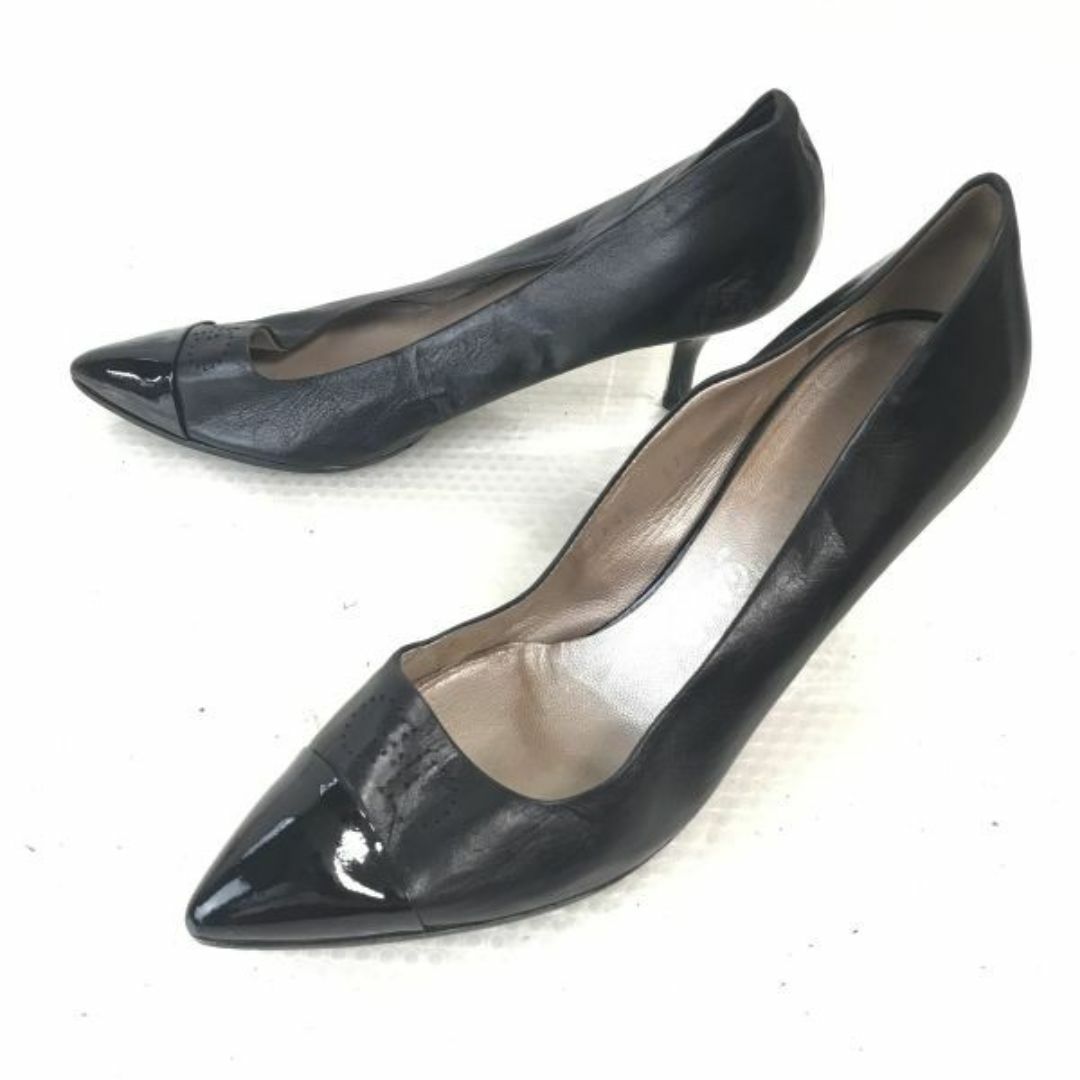 Salvatore Ferragamo(サルヴァトーレフェラガモ)のフェラガモ★ポインテッドトゥパンプス【7C/23.5-24.0/黒/BLACK】ハイヒール/Shoes/pumps◆bQ-391 #BUZZBERG レディースの靴/シューズ(ハイヒール/パンプス)の商品写真